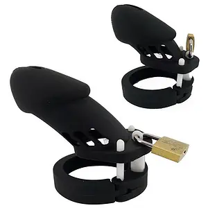 Cage De Chasteté Silicone Gb 6000 Noire