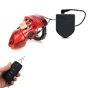 Cage De Chasteté Électrique Gb 6000 Rouge