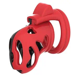 Cage De Chasteté Plastique Red Fire