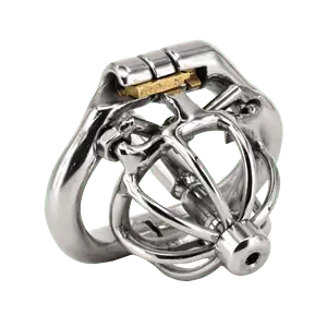 Cage De Chasteté Courte - Sonde Urètre - Tombeau Xs
