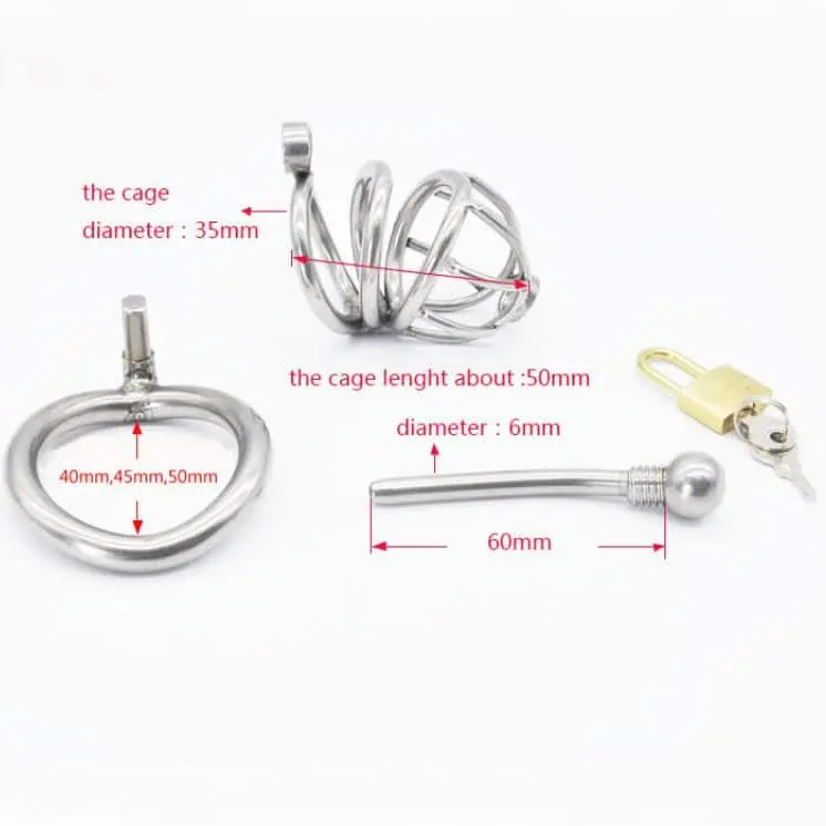 Cage De Chasteté Homme - Urètre - Serpentar M – Image 2