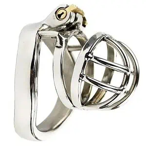 Cage De Chasteté Homme - Acier - Moon S