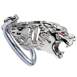 Cage De Chasteté Homme - Acier - Lion