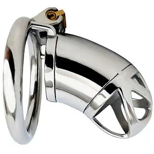 Cage De Chasteté Acier - Homme - La Soumise L